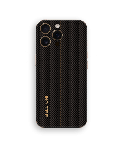 iPhone 16 Pro Max Customized Center Stitching Carbon Skin