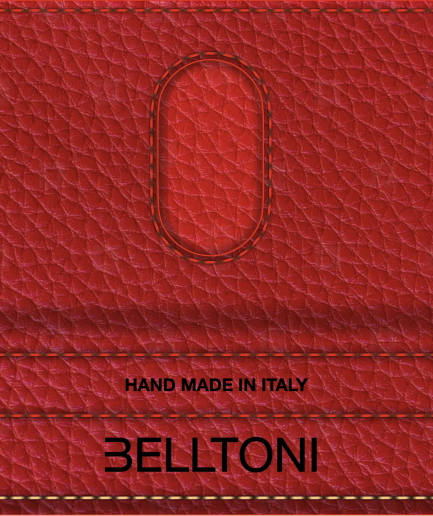Belltoni Card Holder Red Calf